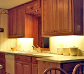 Click to view larger photo of oak custom kitchen cabinets